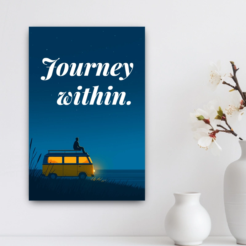 Journey Within Inspirational Wall Art Canvas Print (2) Journey Within Inspirational Wall Art Canvas Print (2)