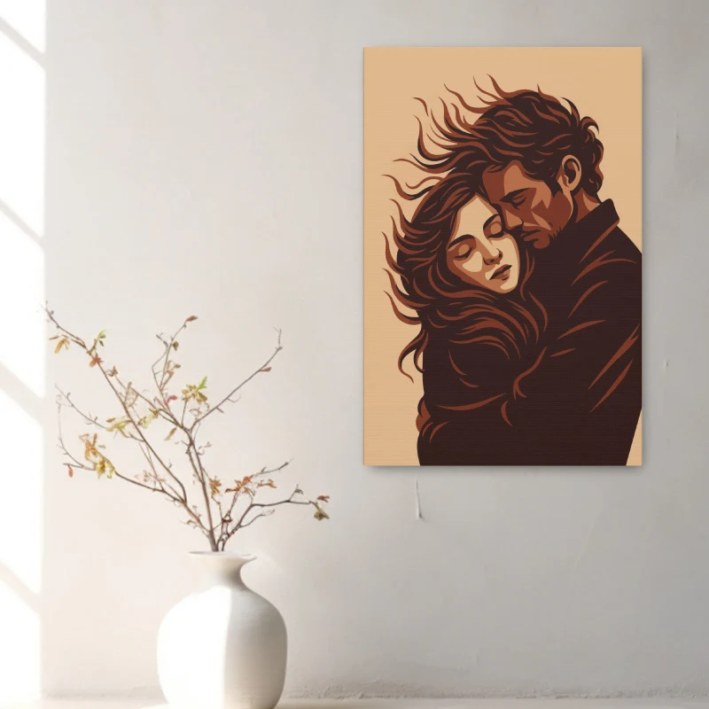 Vintage Couple Romantic Canvas Wall Art (3)